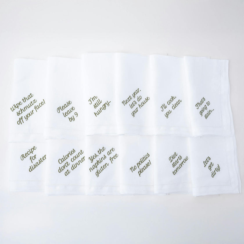Mixed Messages Dinner Napkins