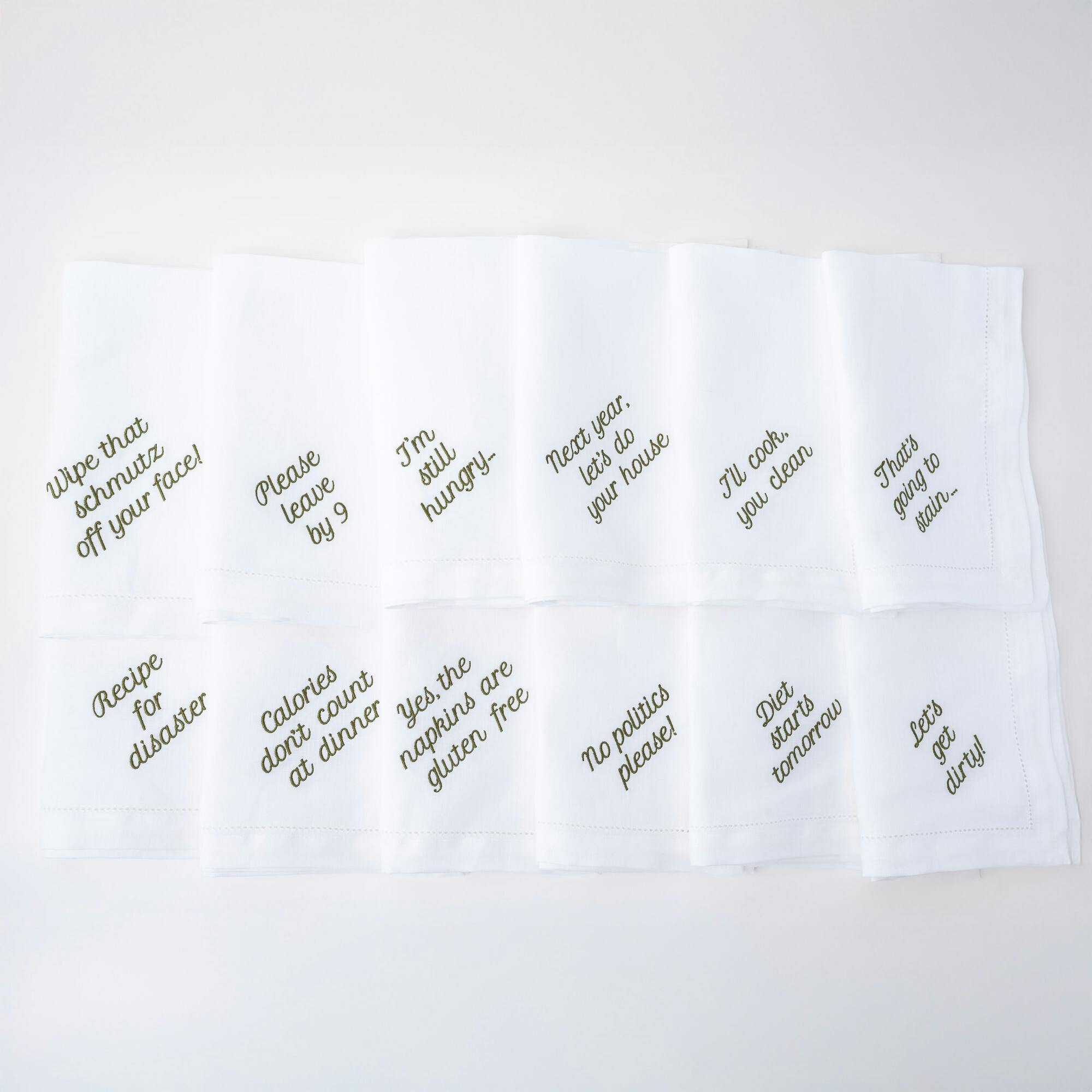 Mixed Messages Dinner Napkins