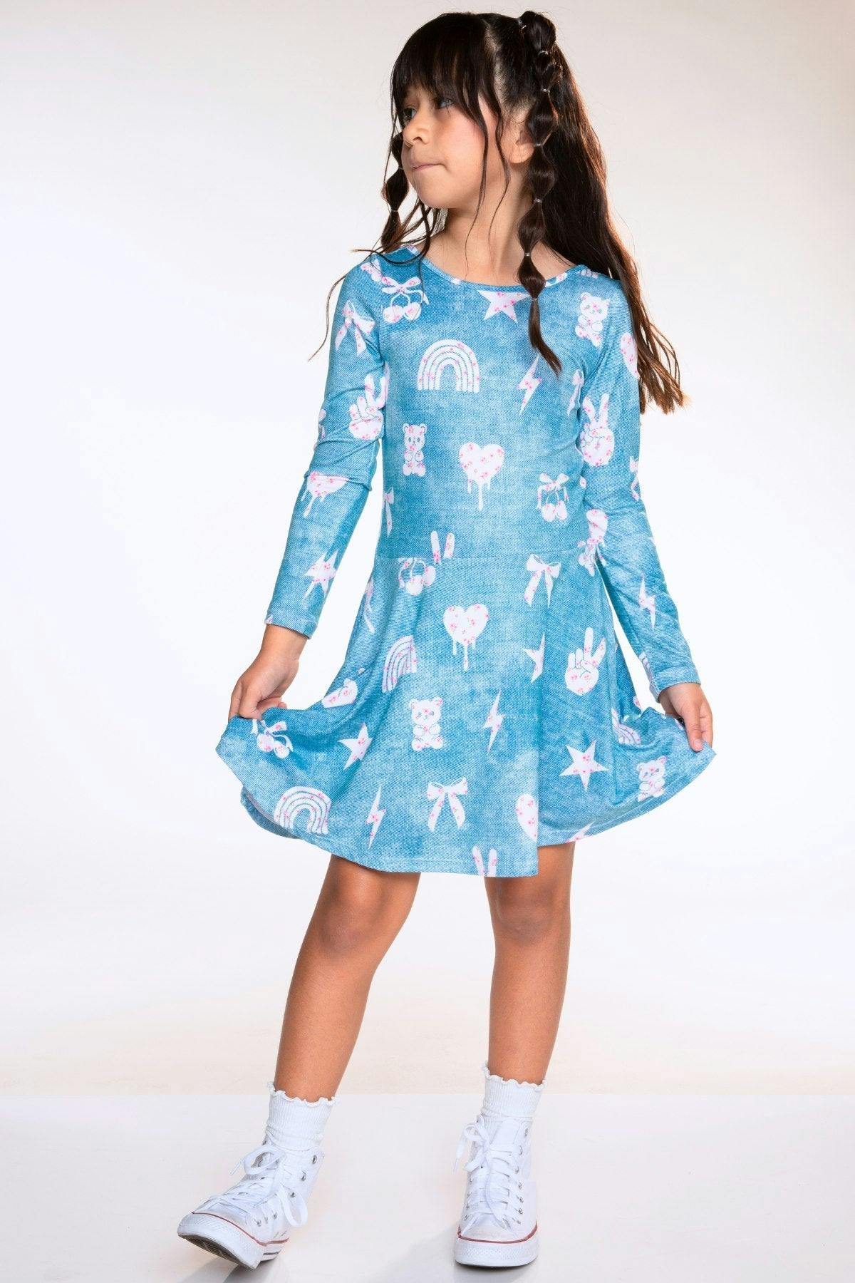 Simply Soft Long Sleeve Skater Dress