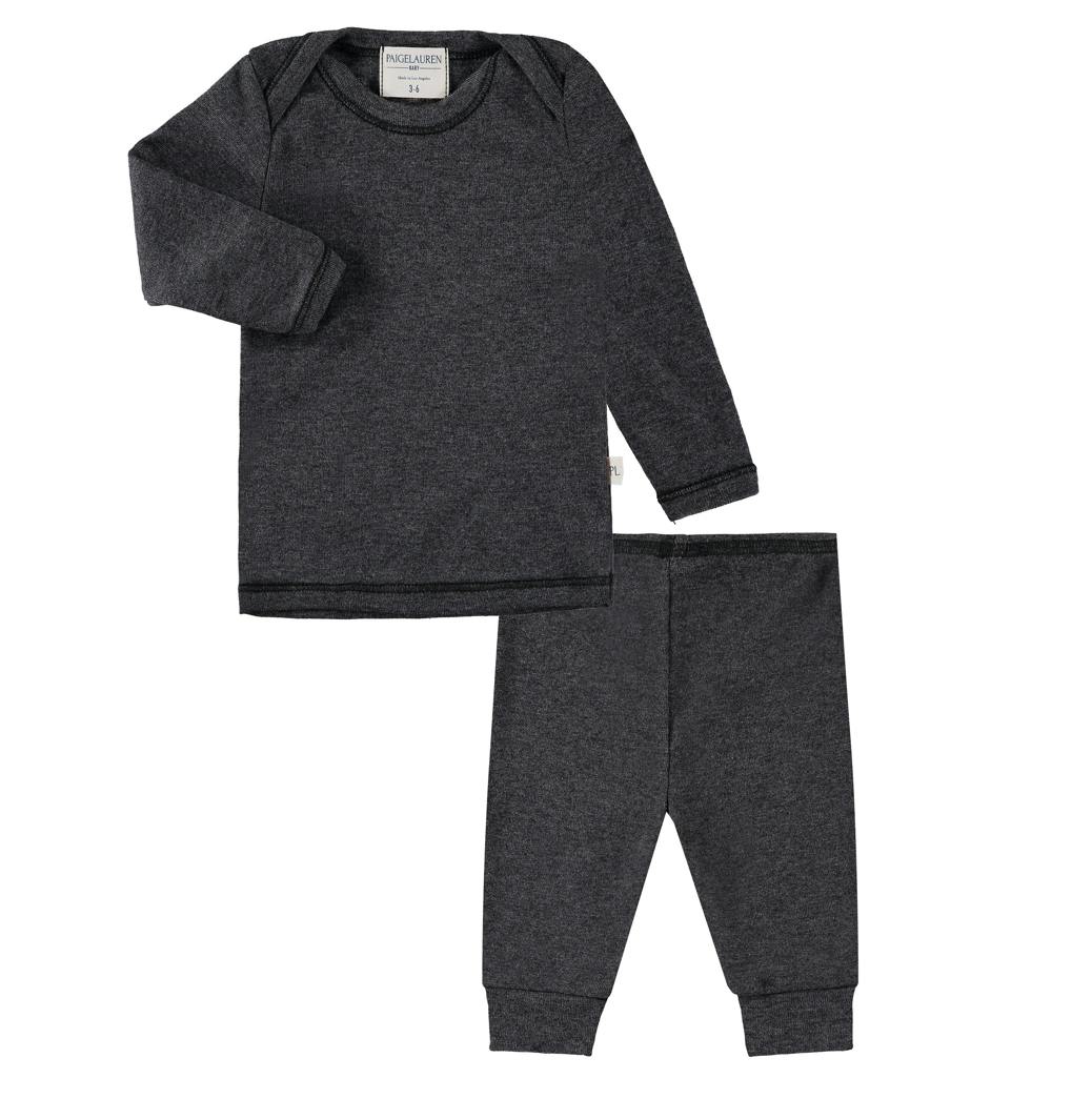 Rib Lap Tee and Legging Set