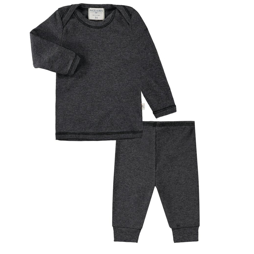 Rib Lap Tee and Legging Set
