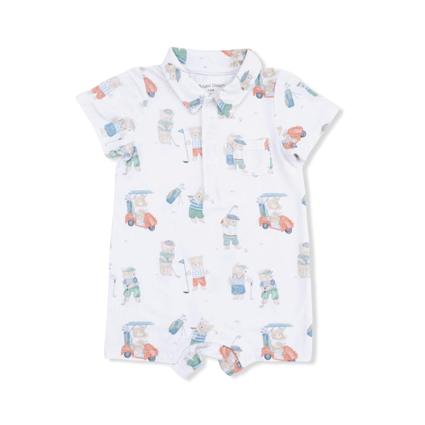 Golfing Teddy Bears - Polo Shortie
