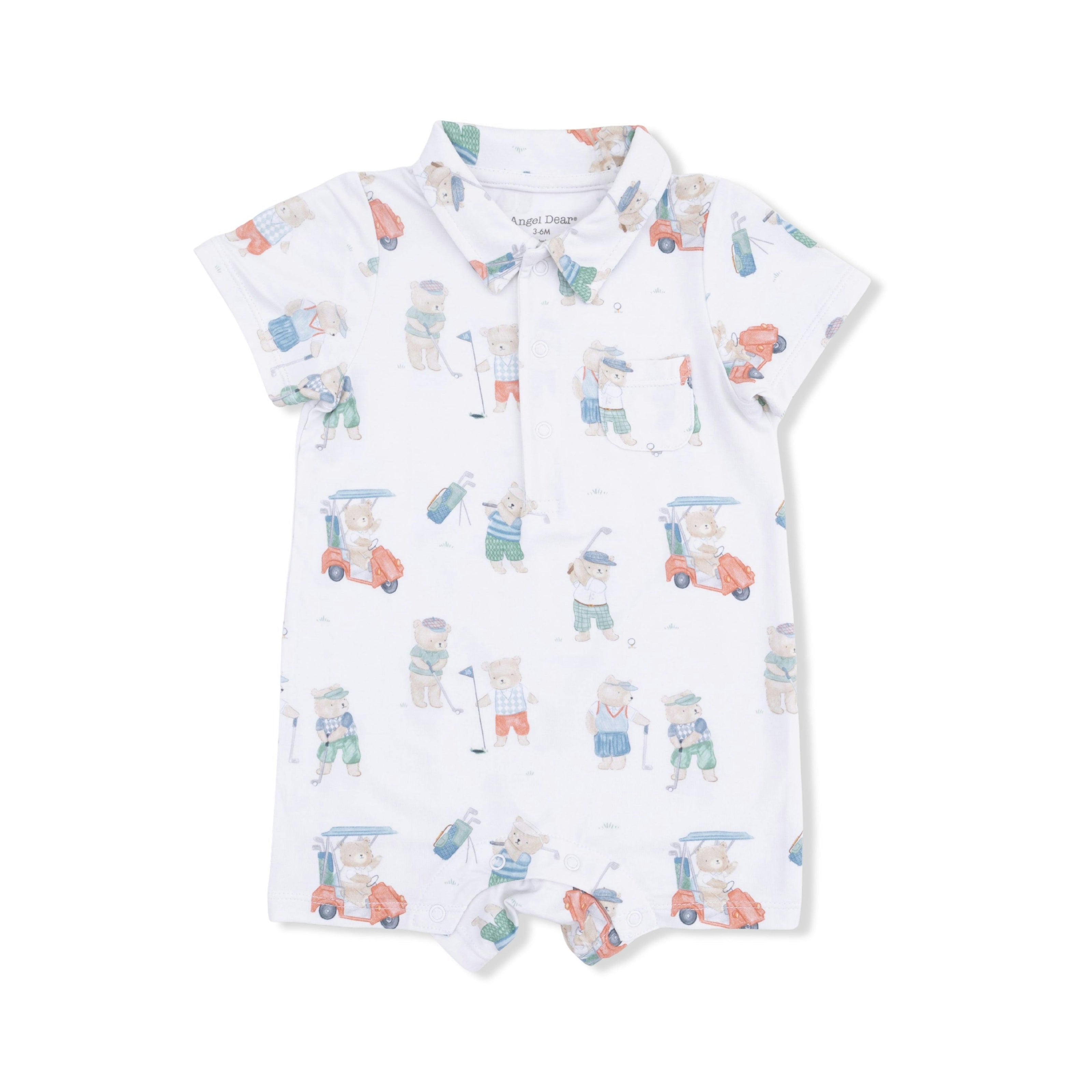 Golfing Teddy Bears - Polo Shortie