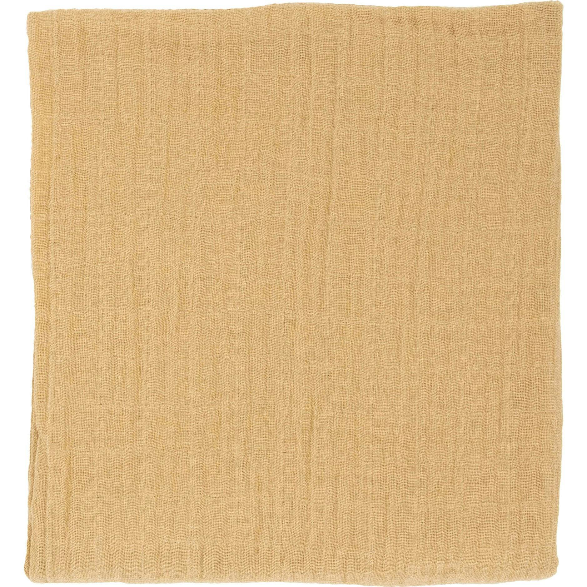 Organic Cotton Muslin Swaddle Blanket - Wheat