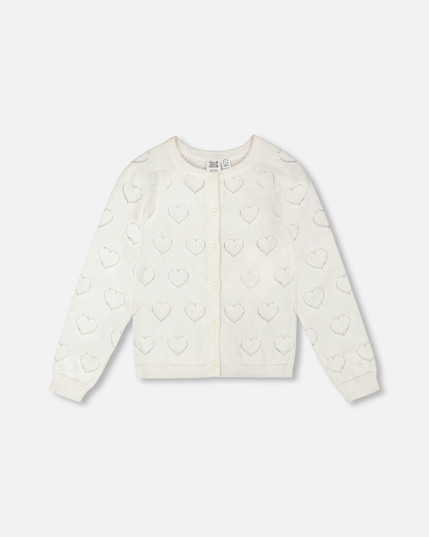 Pointelle Knit Cardigan
