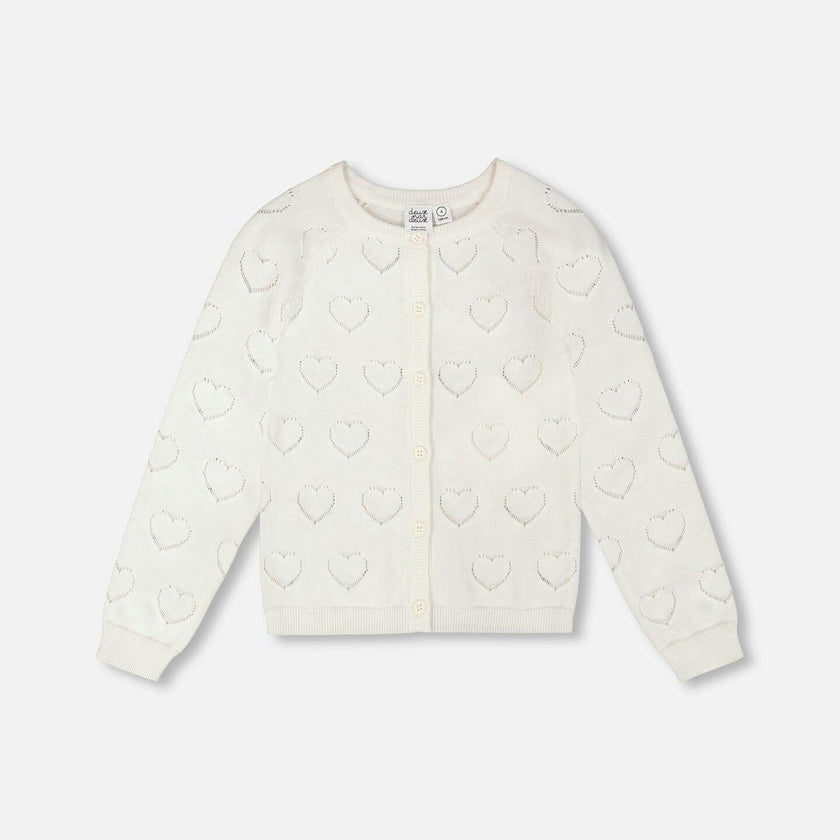 Pointelle Knit Cardigan