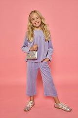 Lisle Top - Lavender Velour