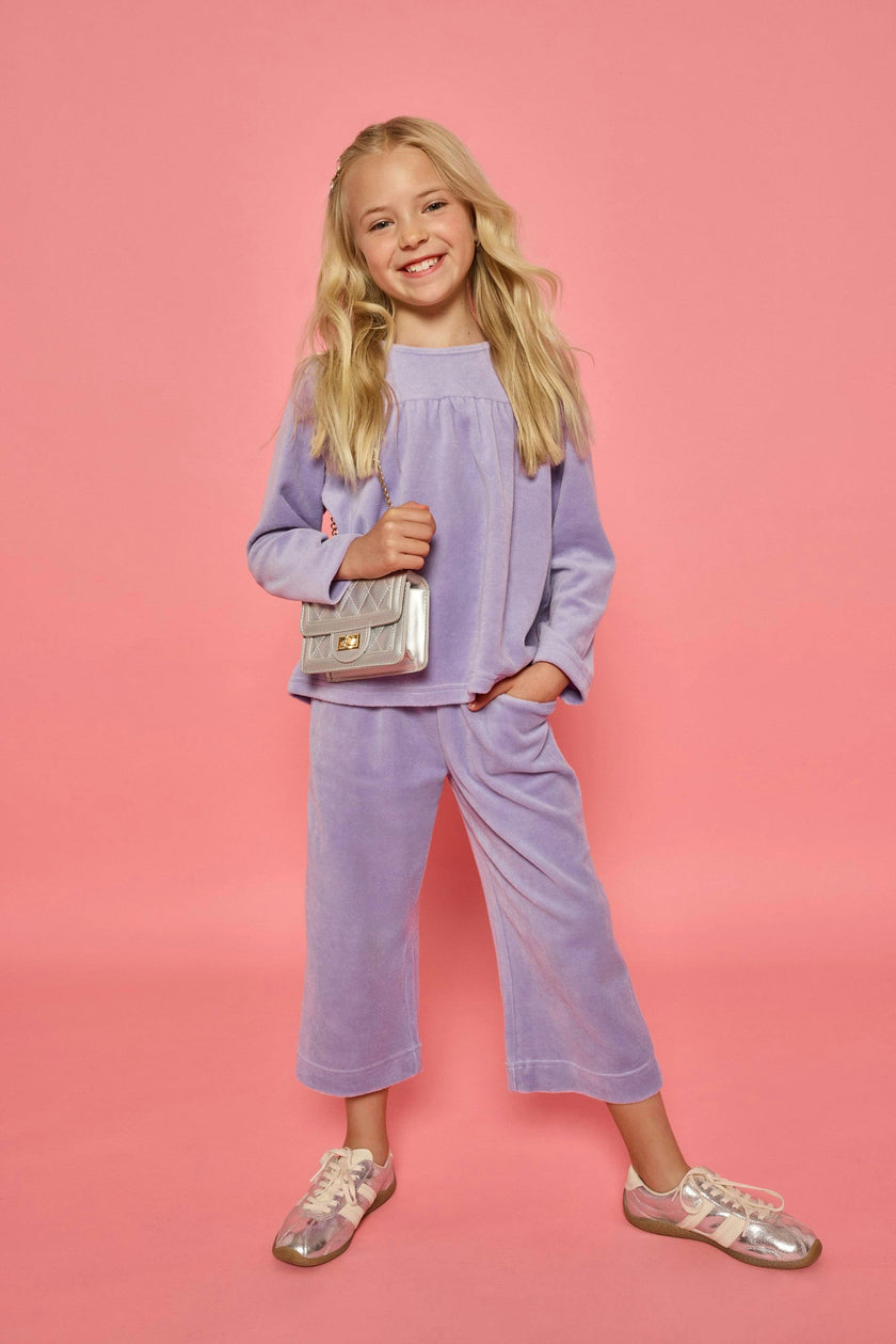 Lisle Top - Lavender Velour