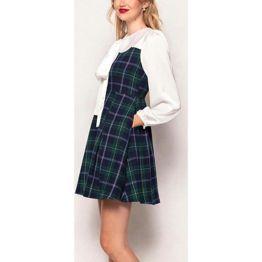 Tawny Dress in Nocturne Plaid