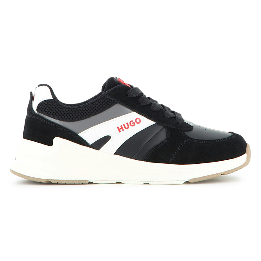 Black Faux Suede Sneakers