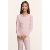 Kids TENCEL™ Modal Unisex Long PJ Set, Pink