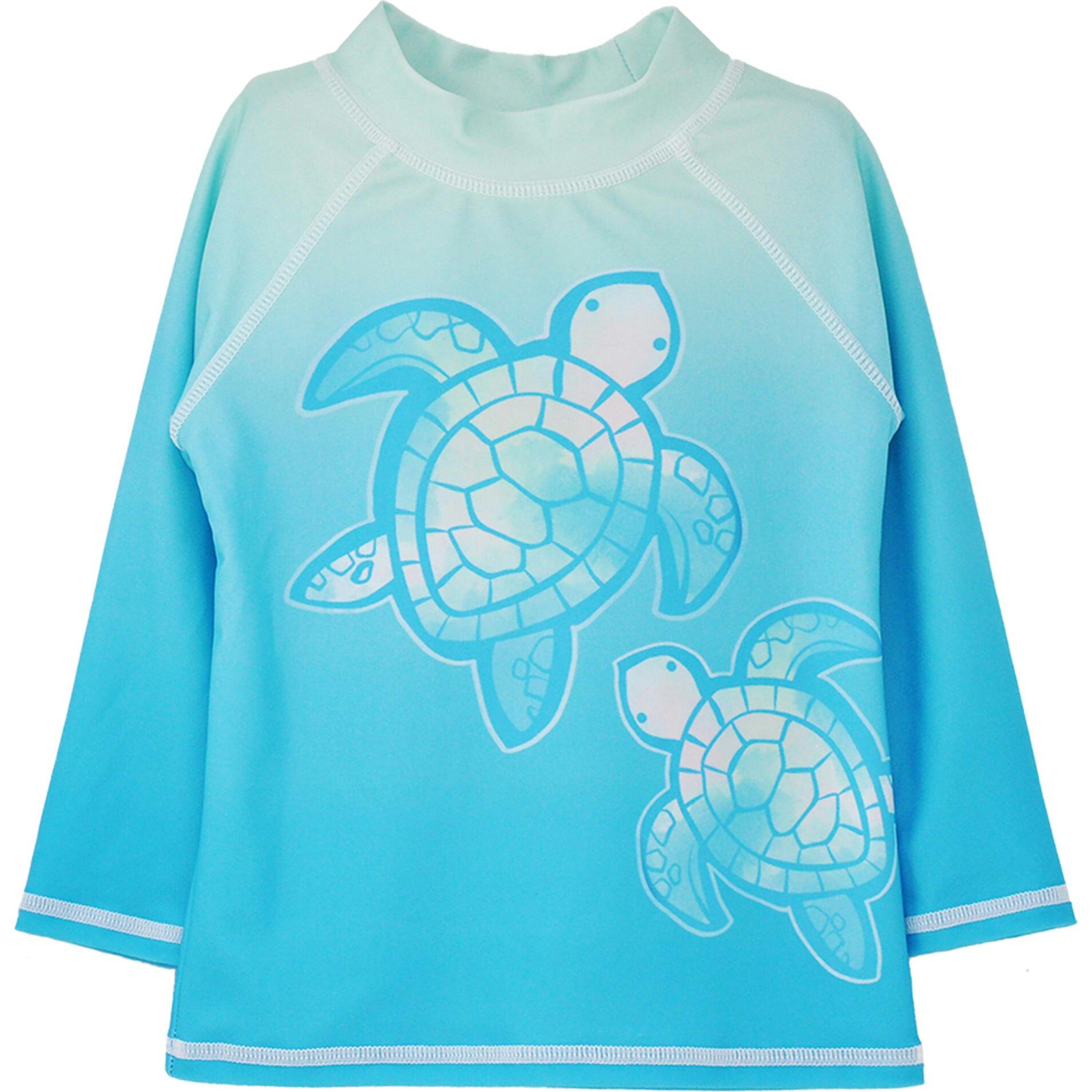 UPF 50+ Graphic Rash Guard Swim Top - G
