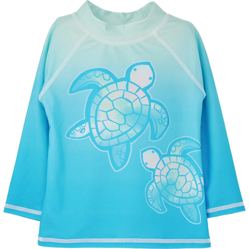 UPF 50+ Graphic Rash Guard Swim Top - G