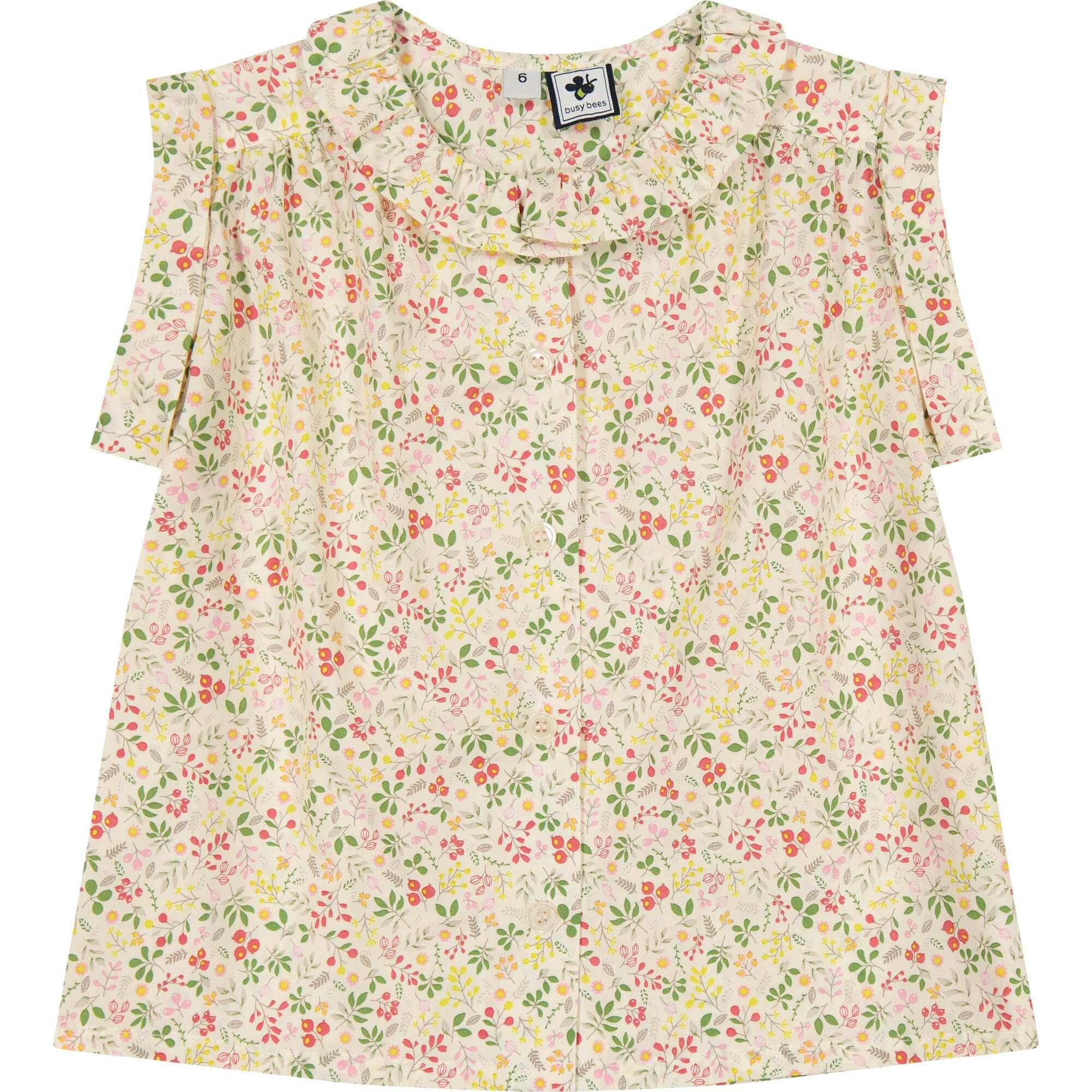 Iris Ruffle Top, Florals