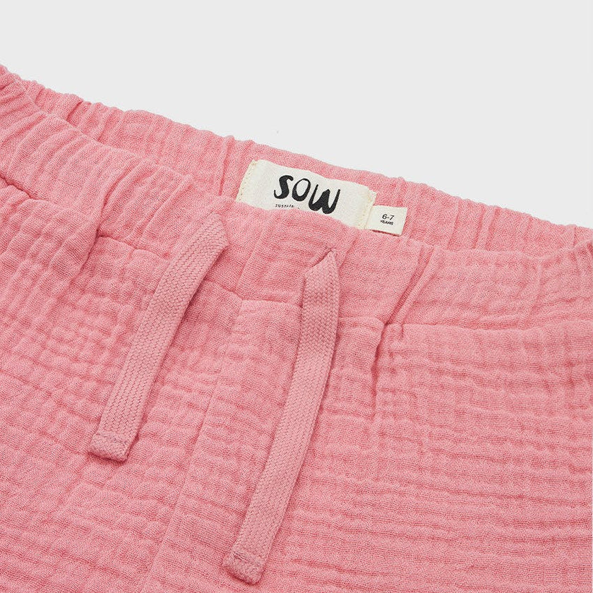 Organic Cotton Waffle Short