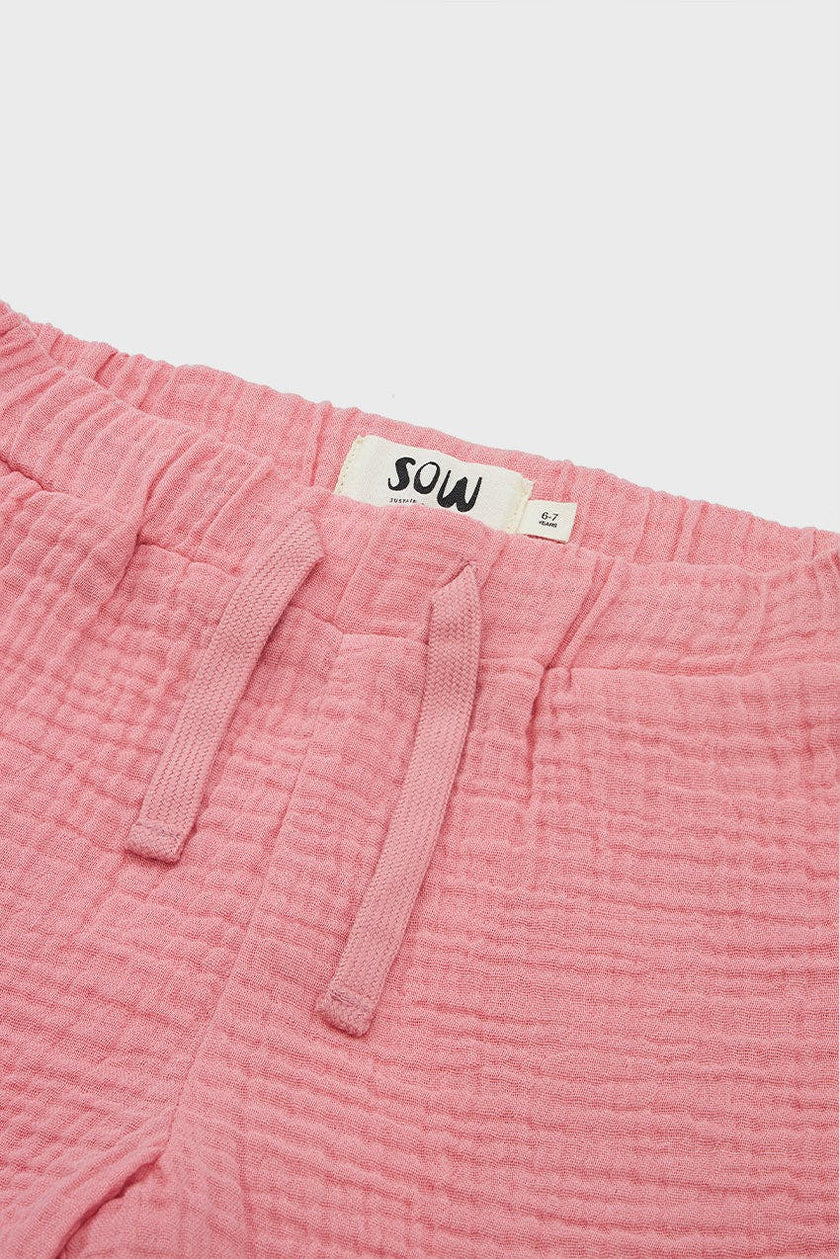 Organic Cotton Waffle Short