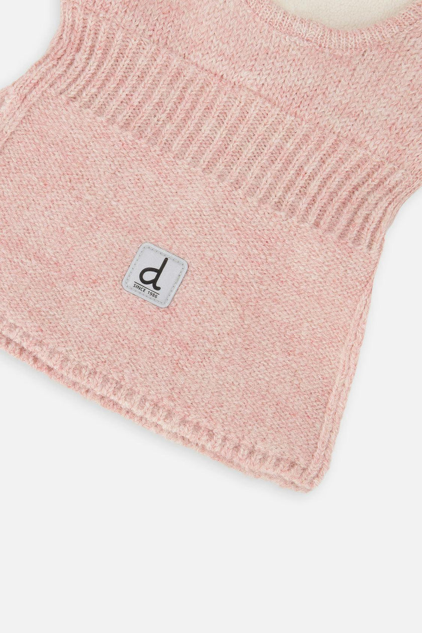 Knit Bear Balaclava Pale Dusty Pink