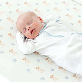 The Goldie In Blue Print Crib Sheet