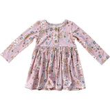 Long Sleeve Henley Dress Christmas Dogs