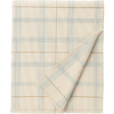 Handloom Kid Bed Thrwo Tartan Blue Sage
