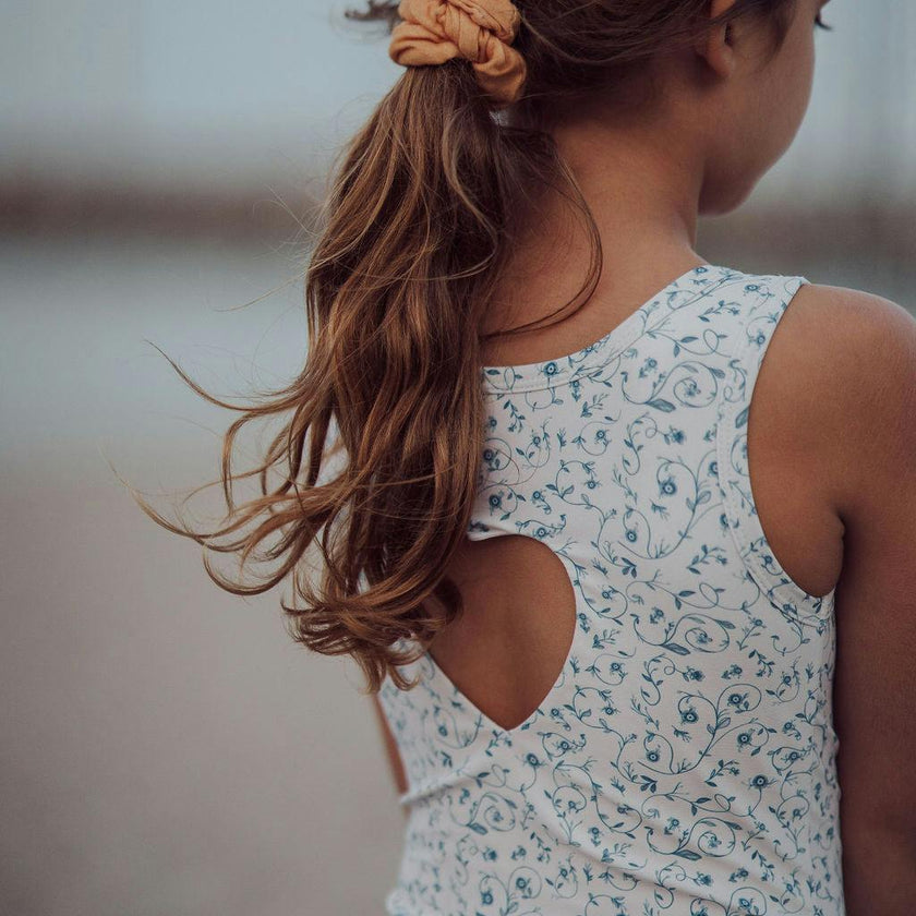 Sweetheart 1 Piece Swimsuit | UPF + Recycled - Scandi Floral