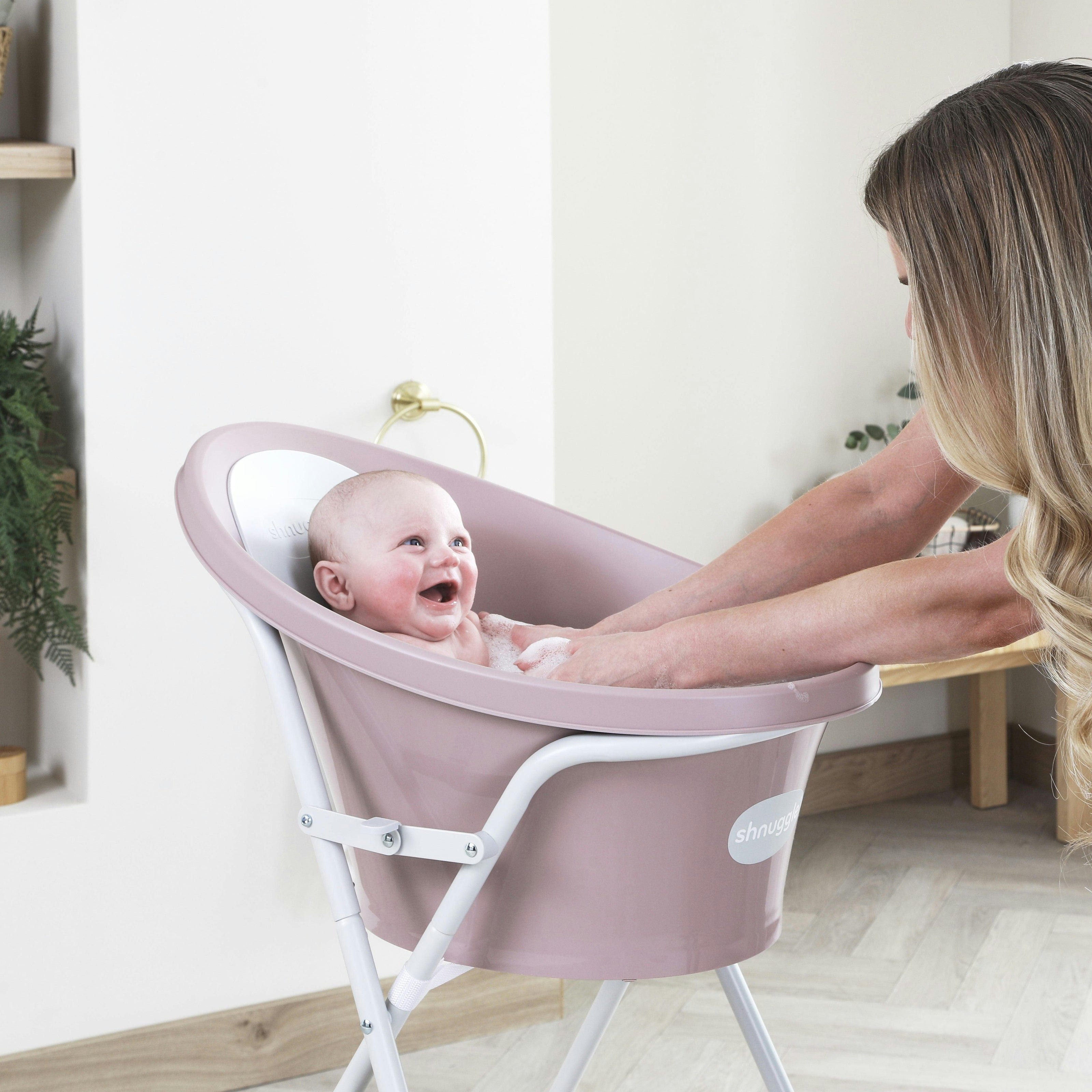 Shnuggle Bath & Change Bundle: Baby Bath & Changing Bundle + Accessories - 6-Piece Set for Cozy Bath & Diaper Time