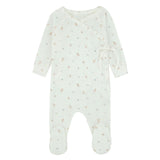 Pointelle Printed Wrap Footie, Girls