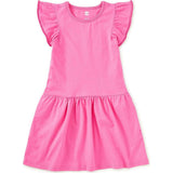 Pom-Pom Flutter Dress, Pink