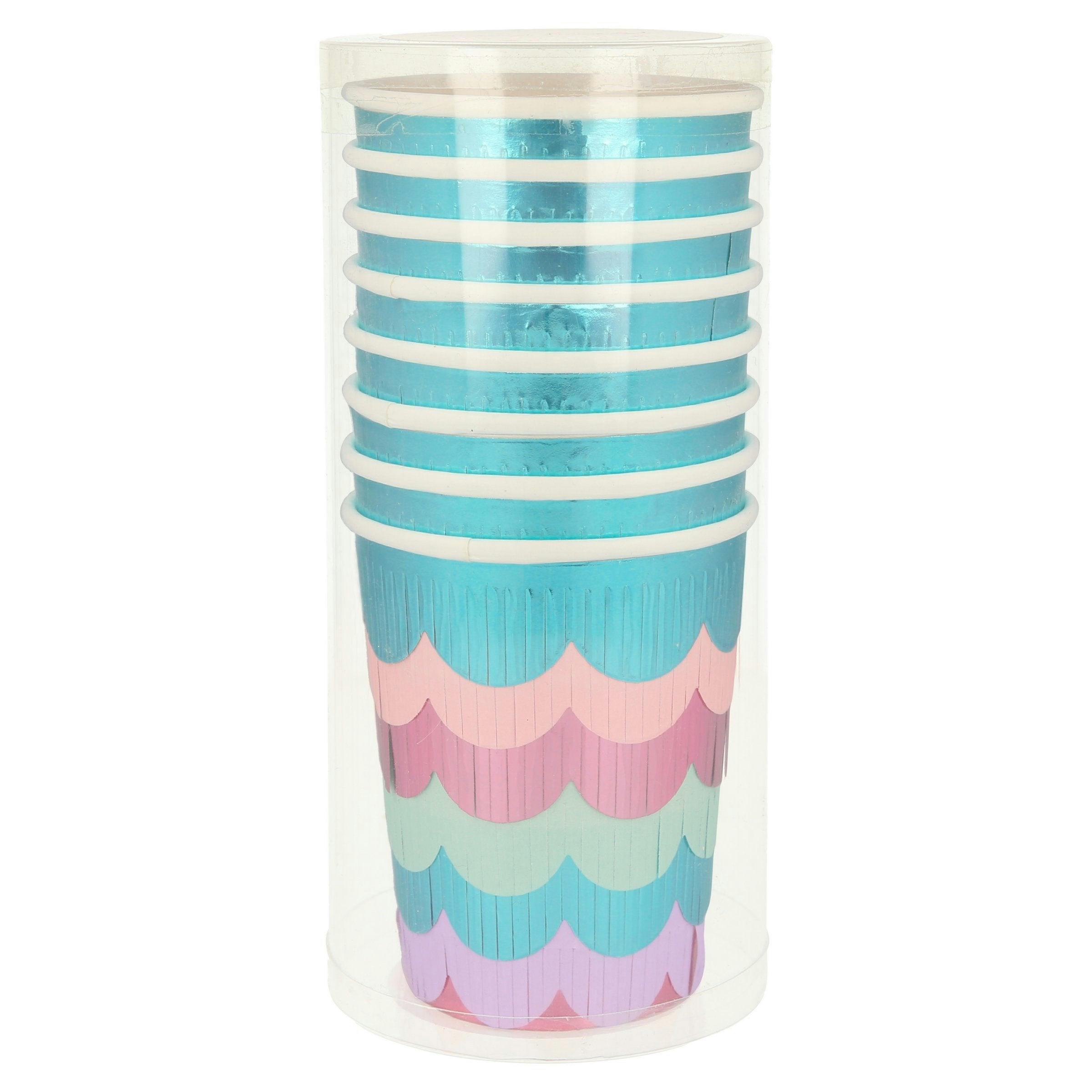 Mermaid Scalloped Fringe Cups