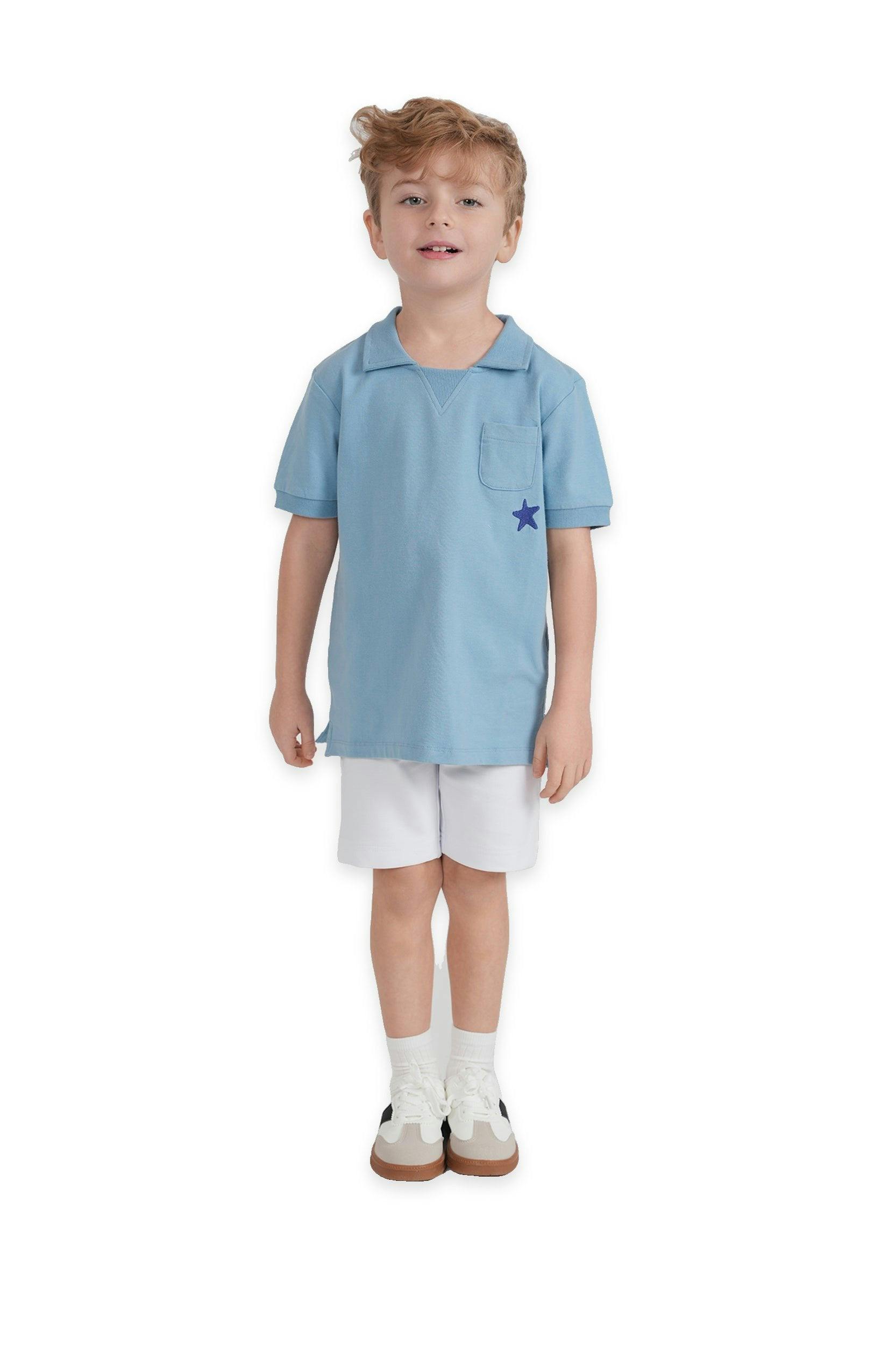 Star Embroidered Trim Tshirt