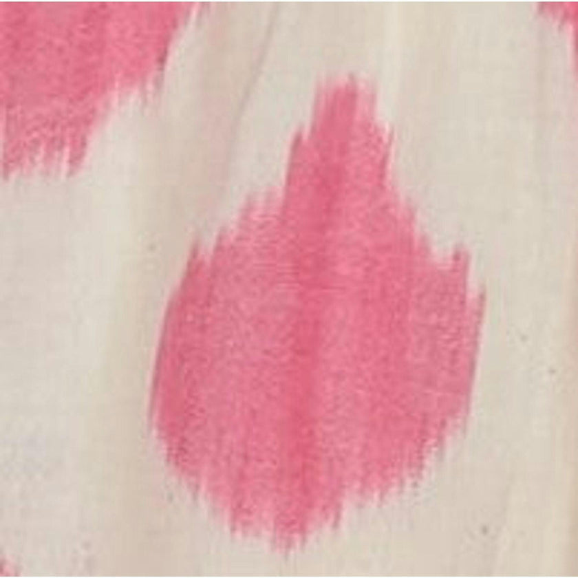 Giselle Women's Maxi Dress White Pink Ikat, Pink