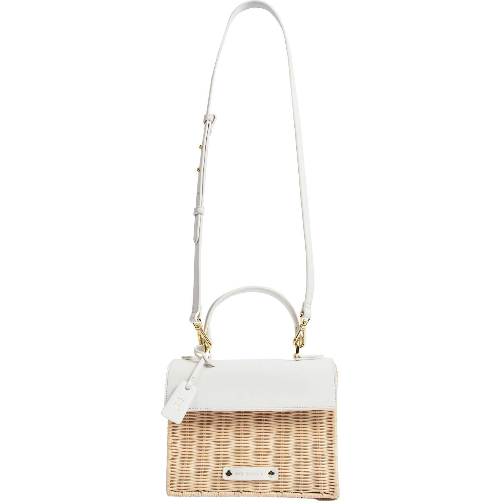 Mini Insulated Hand-Woven Wicker Lunchbox