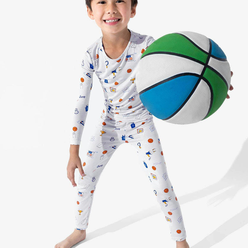 All Star Basketball Bamboo Kids Pajamas