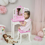 Sweethearts Print Gisele Medium Vanity - White/Pink