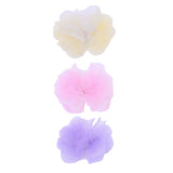 Tulle Flower Bow Hairclip Set