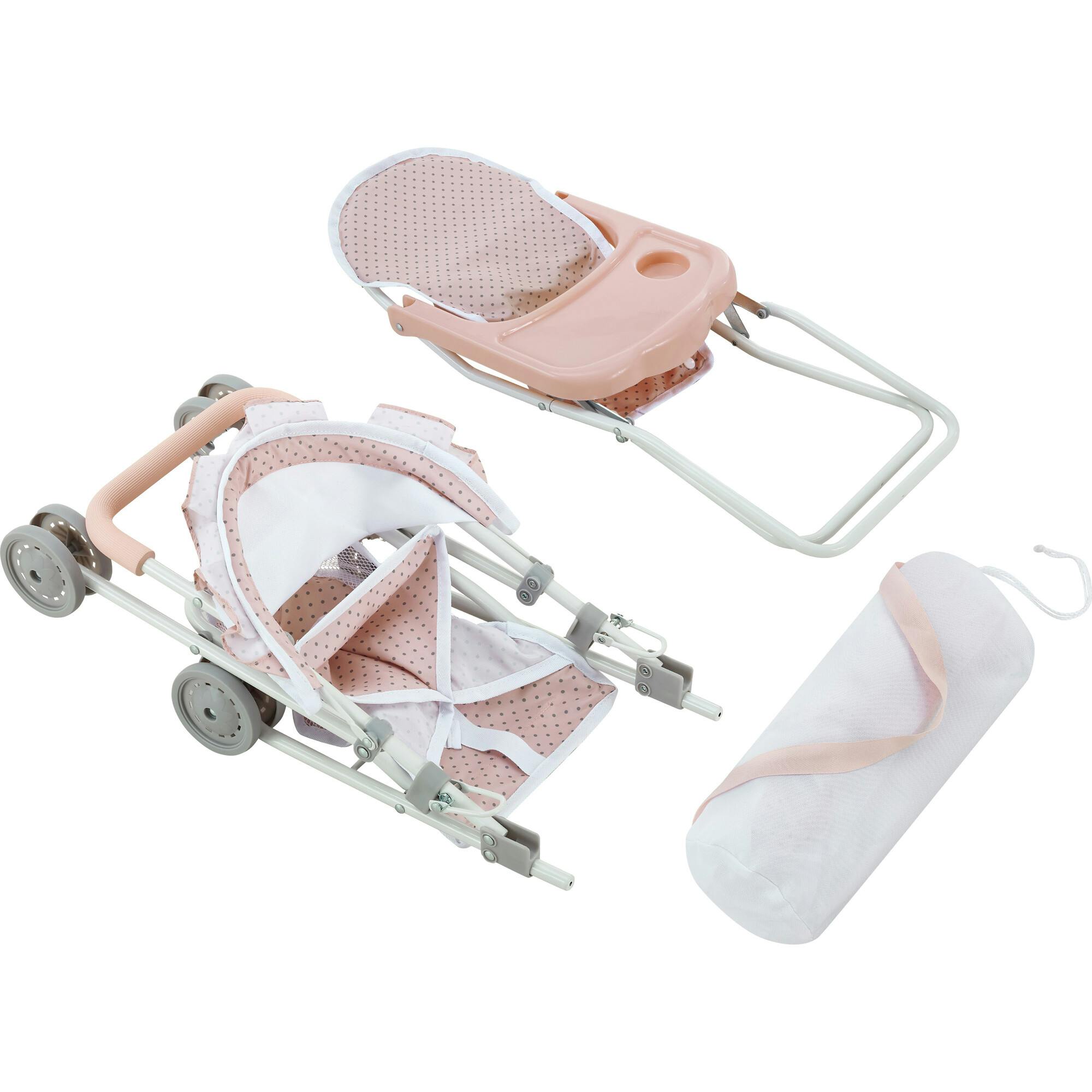 Olivia's Little World Baby Doll 3pc Nursery Set