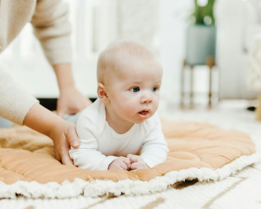 Willow Dainty Leaf Cotton Quilted Baby Play Mat