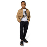 Boys Black Logo trainers