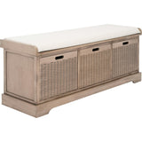 Landers 3-Drawer Cushion Storage Bench
