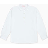 White Gingham Miguel Long Sleeve Boy Shirt