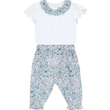 TARTINE ET CHOCOLAT Liberty Pants Baby Set - Blue Fleur