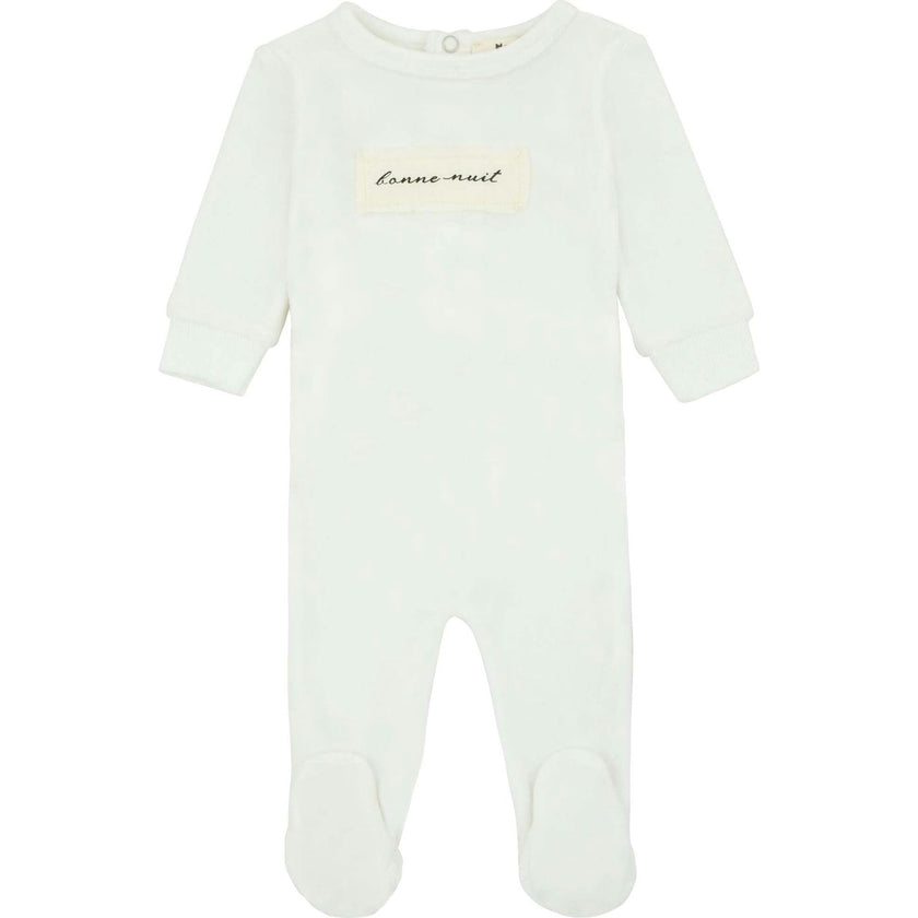 Velour Patch Footie