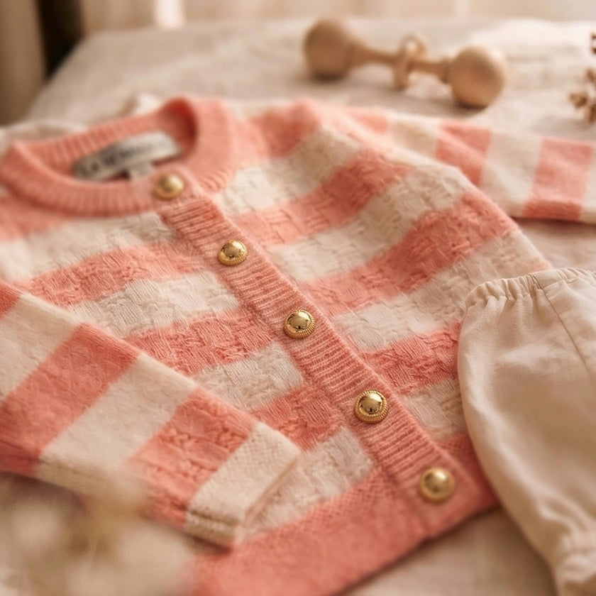 THE ASPEN CASHMERE CARDIGAN | NANTUCKET STRIPE