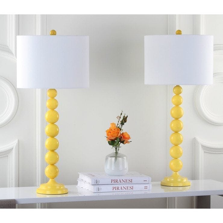 Set of 2 Jenna Stacked Ball Lamps