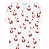 Santa Print Zipper Footie