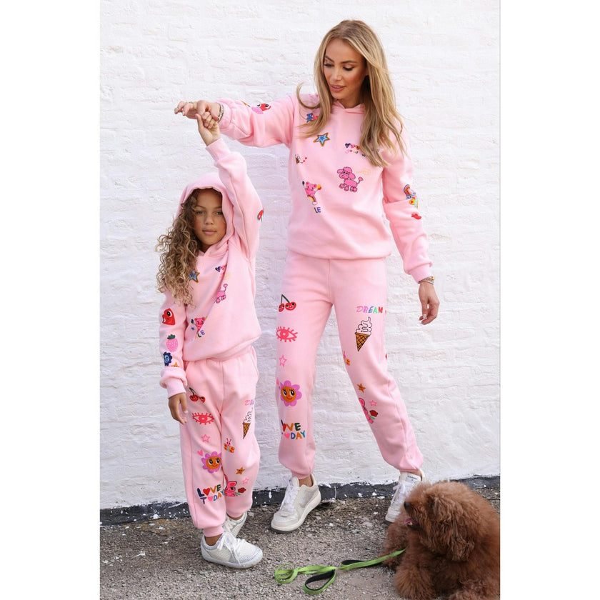 Women's Doodle Art Set Pink Pink