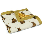 Honey Big Lovey Three-Layer Muslin Blanket