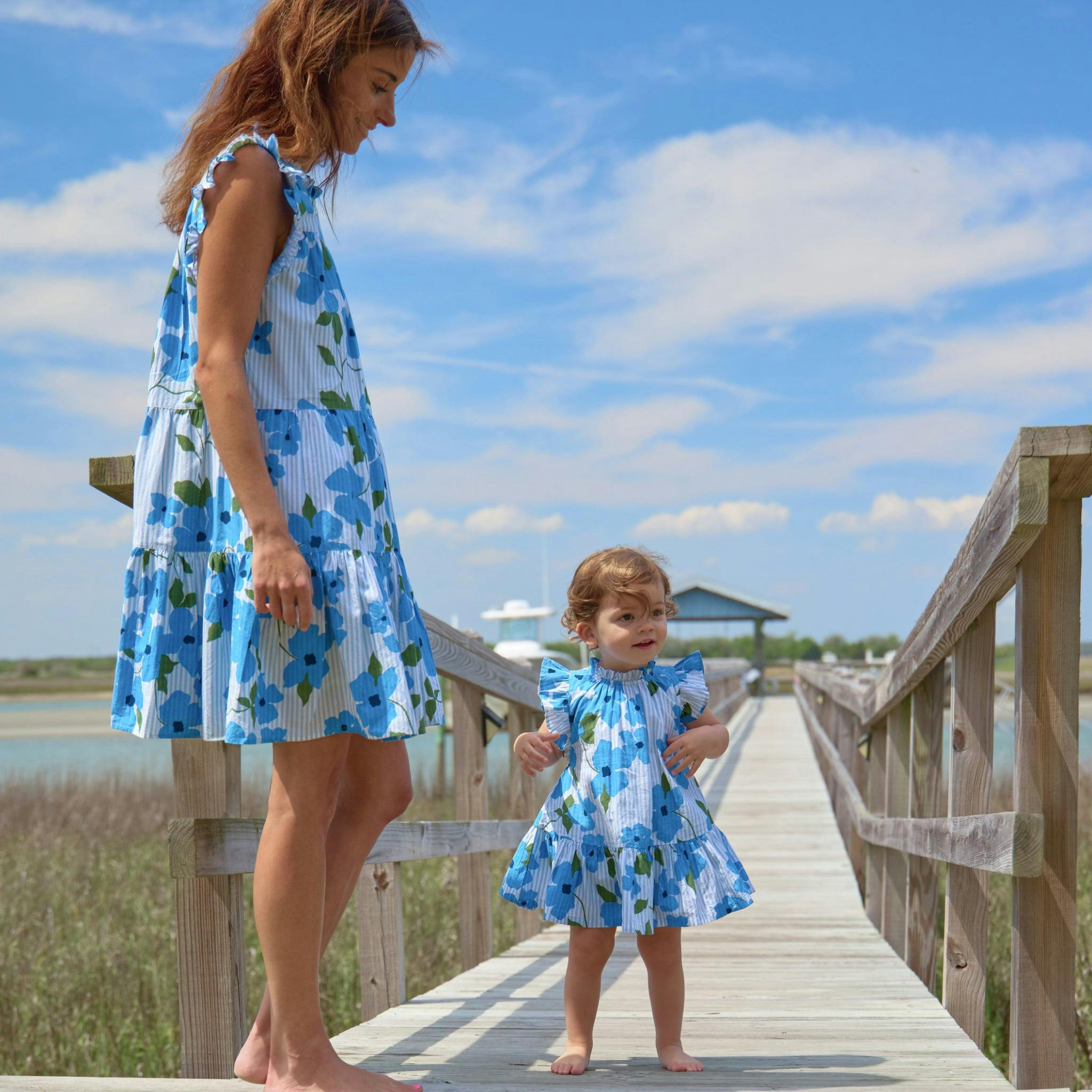 Baby Girls Harper Dress Set - Hibiscus Floral