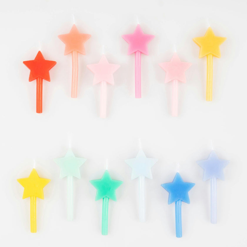 Rainbow Star Candles
