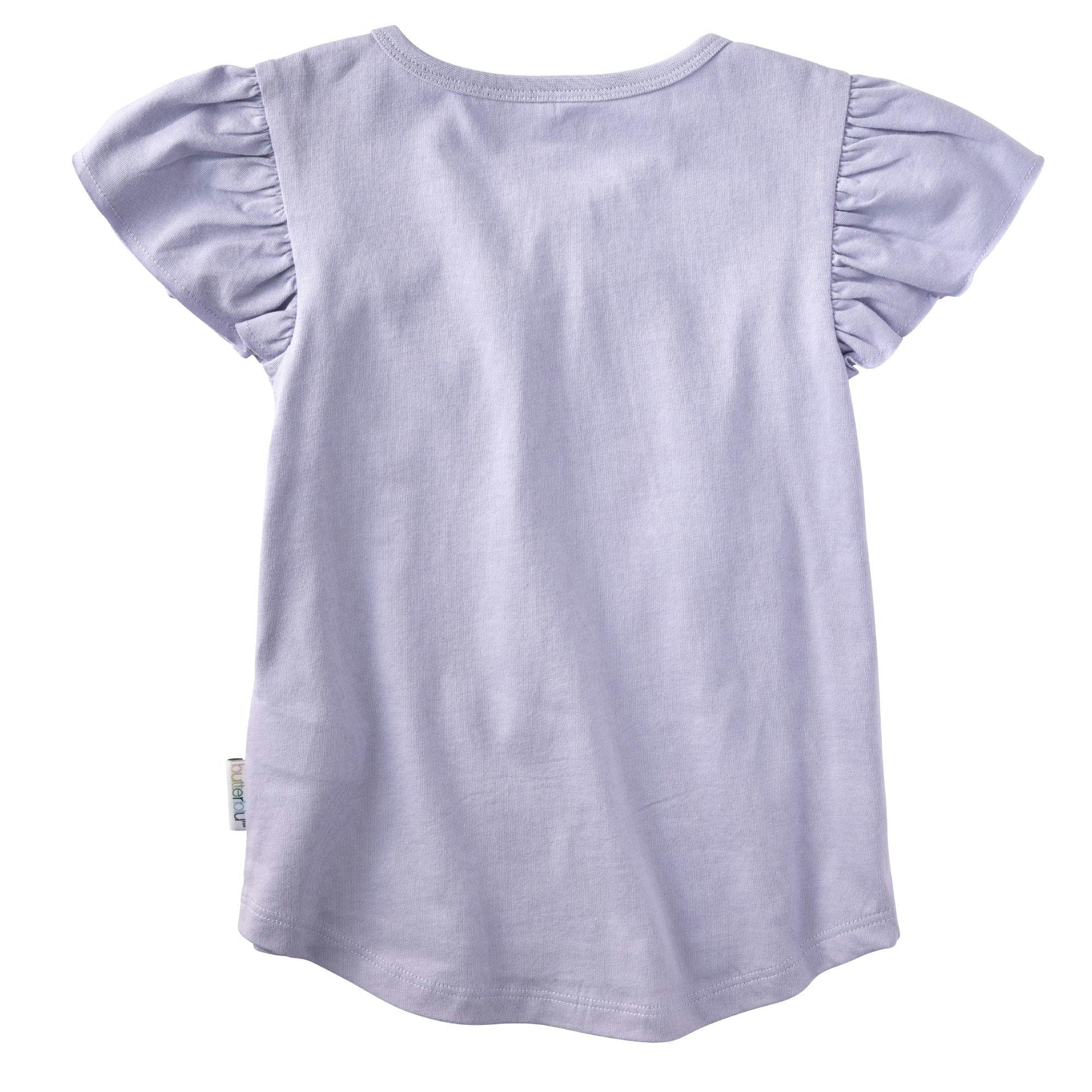 ROSE 5-Pack Ruffle Shoulder Short Sleeve T-shirts